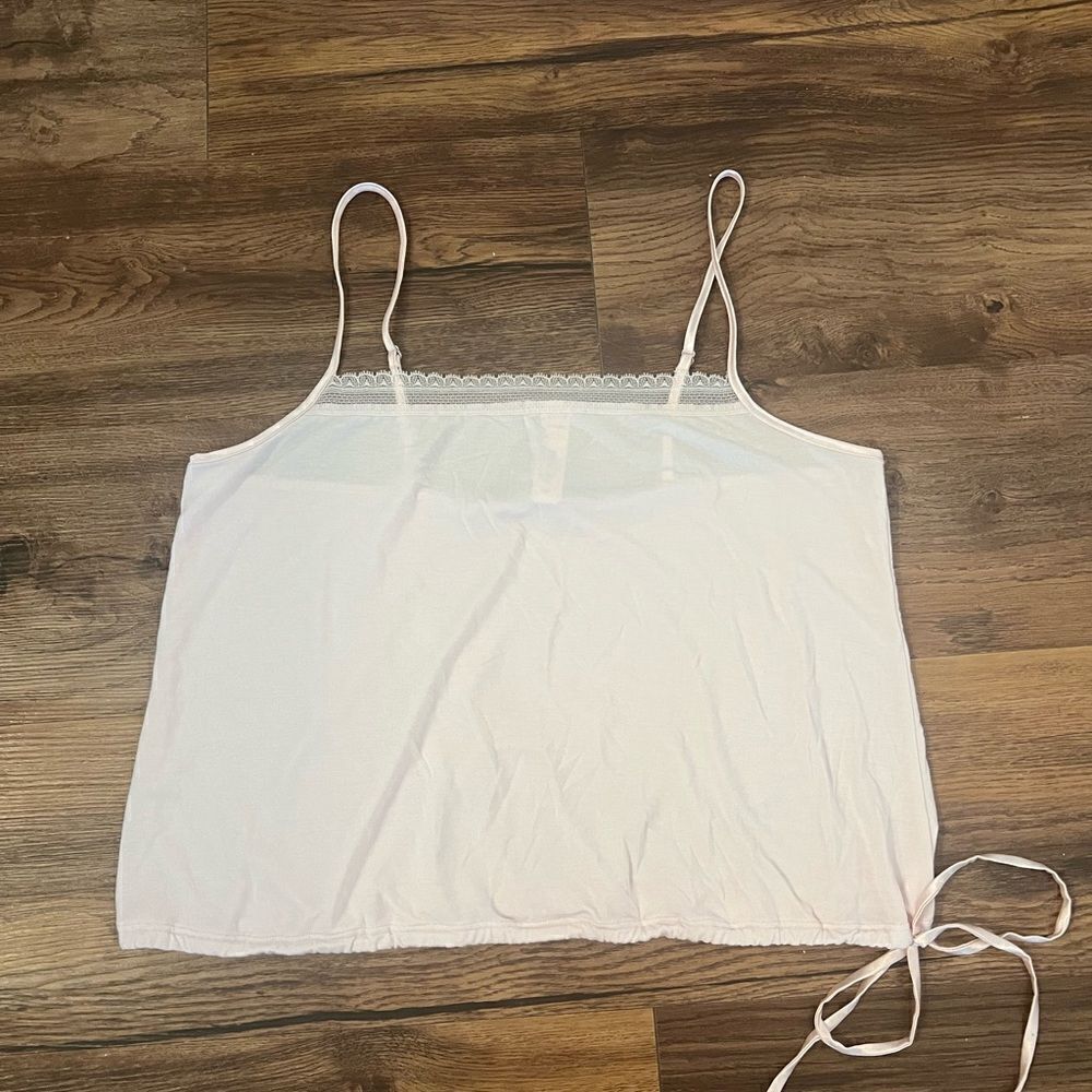 Victoria's Secret pink pajama top with adjustable string